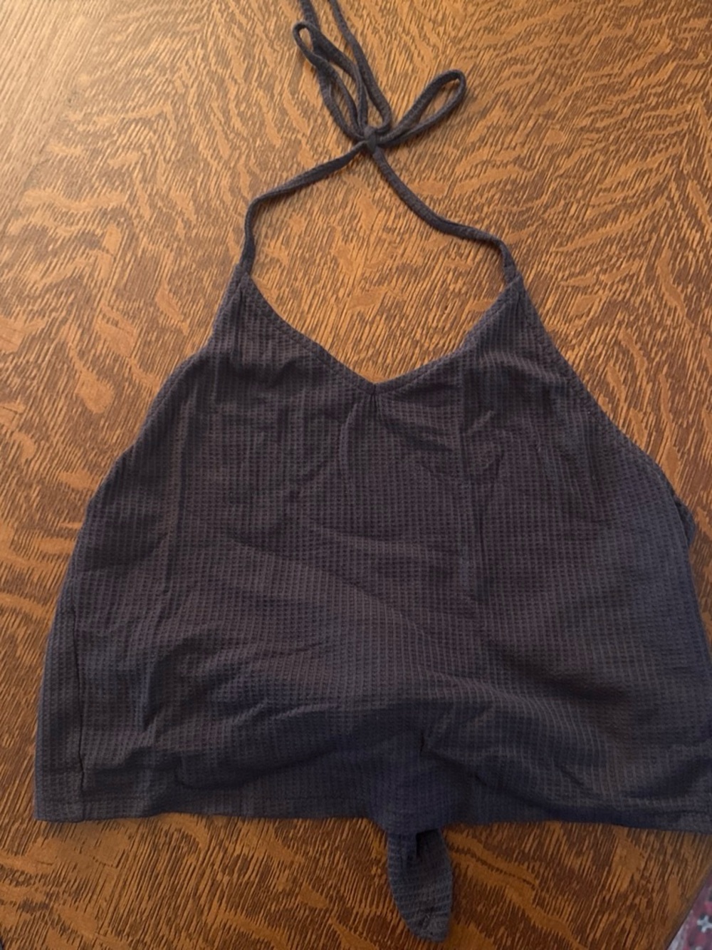 Charcoal Halter Tank Top